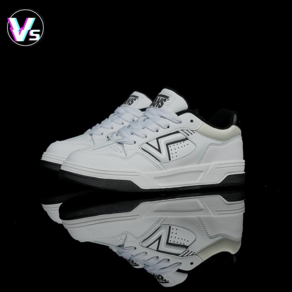 Pronto Estoque VS Hylane Branco couro respirável confortável plana sapatos casuais ao ar livre luz antiderrapante caminh