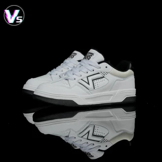 Pronto Estoque VS Hylane Branco couro respirável confortável plana sapatos casuais ao ar livre luz antiderrapante caminh