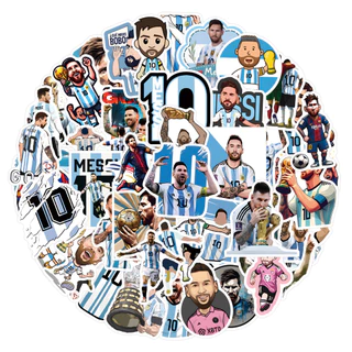 53 Peças Adesivos De PVC À Prova D'água Lionel Messi Soccer Superstar
