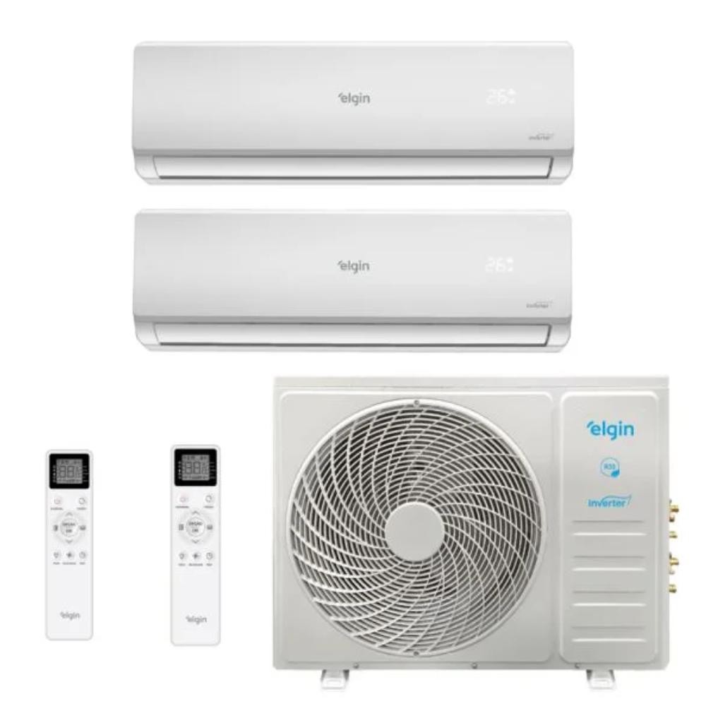 AR Condicionado Bi-Split Inverter Elgin 18.000 Btus Que/Fri 220v (2X ...