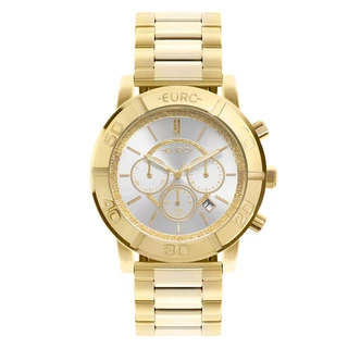 Relógio Euro Feminino Big Case Dourado - EUJP25AM/4B