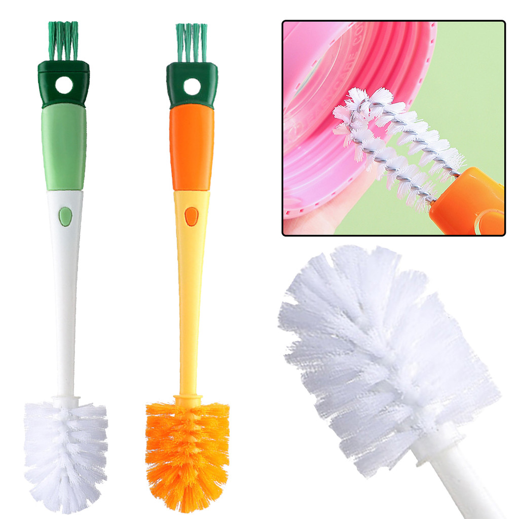 1 Conjunto Multifuncional Copo Lavagem Escova Alça Destacável Ferramentas Limpador Purificador Água Cozinha Garrafa Long