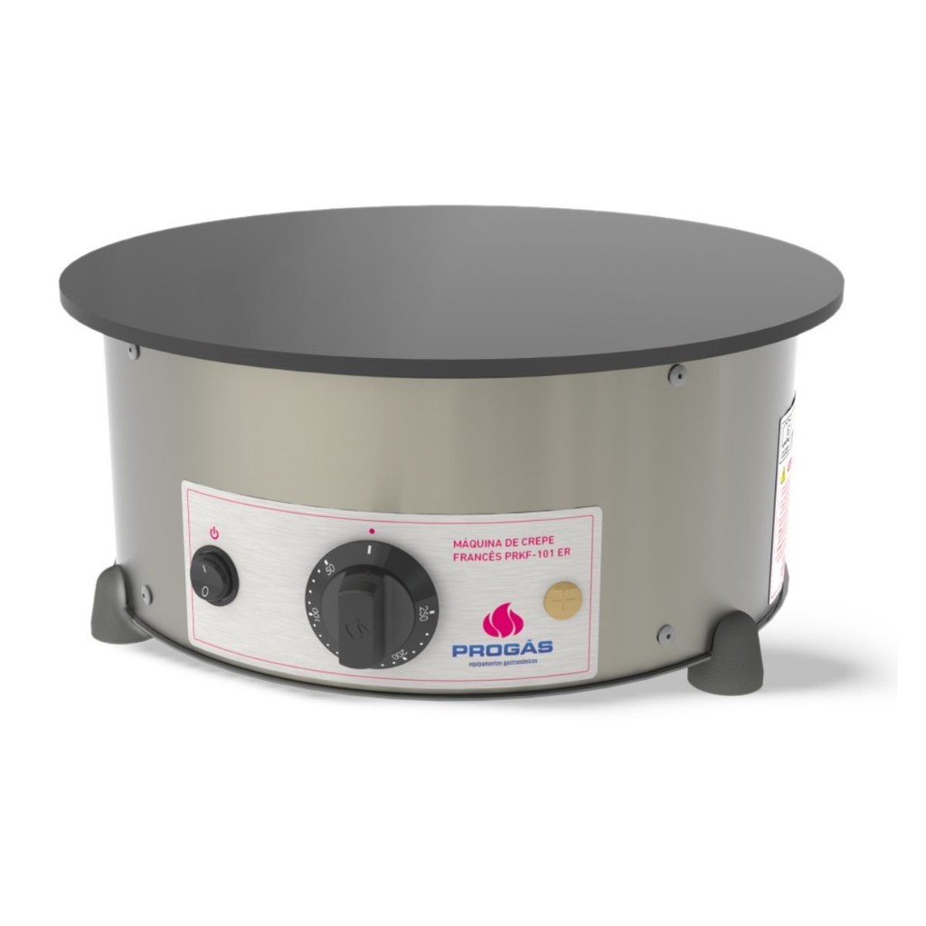 Chapa Crepe Frances Redonda Eletrica Prkf-101er Progas 220V