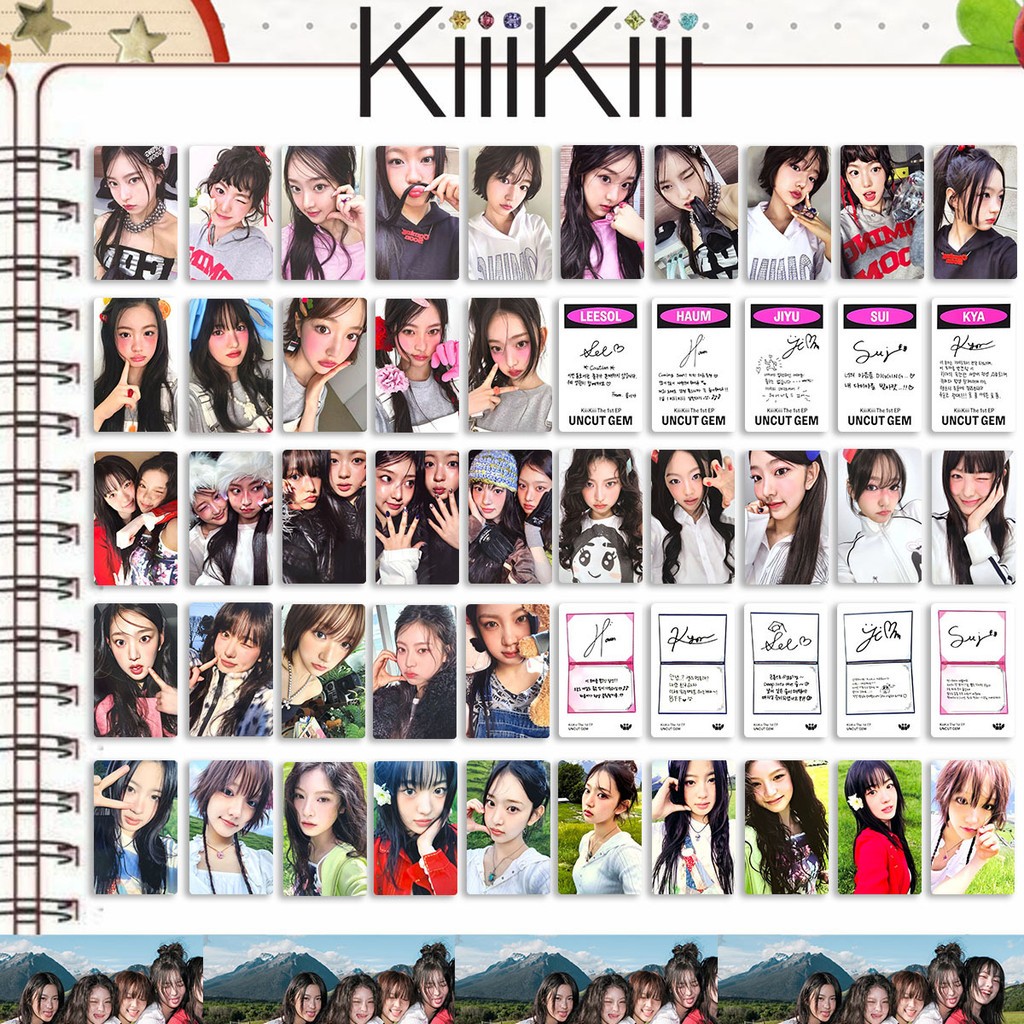 5pcs KIIIKIII UNCUT GEM Alumb Lomo Cards Eu Dome Escavando
