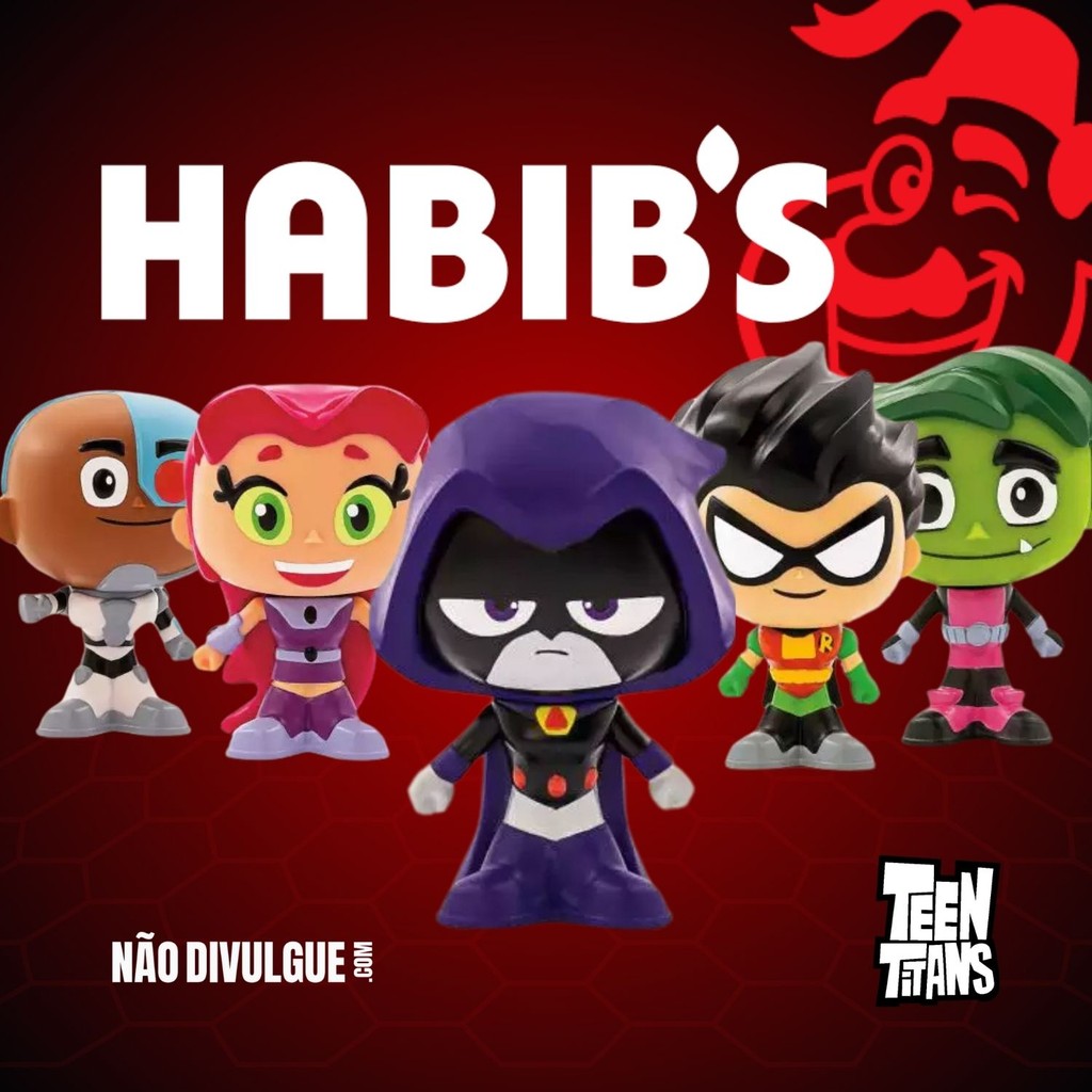 Bonecos Jovens Titans Colecionáveis Lacrados - Habibs | Shopee Brasil