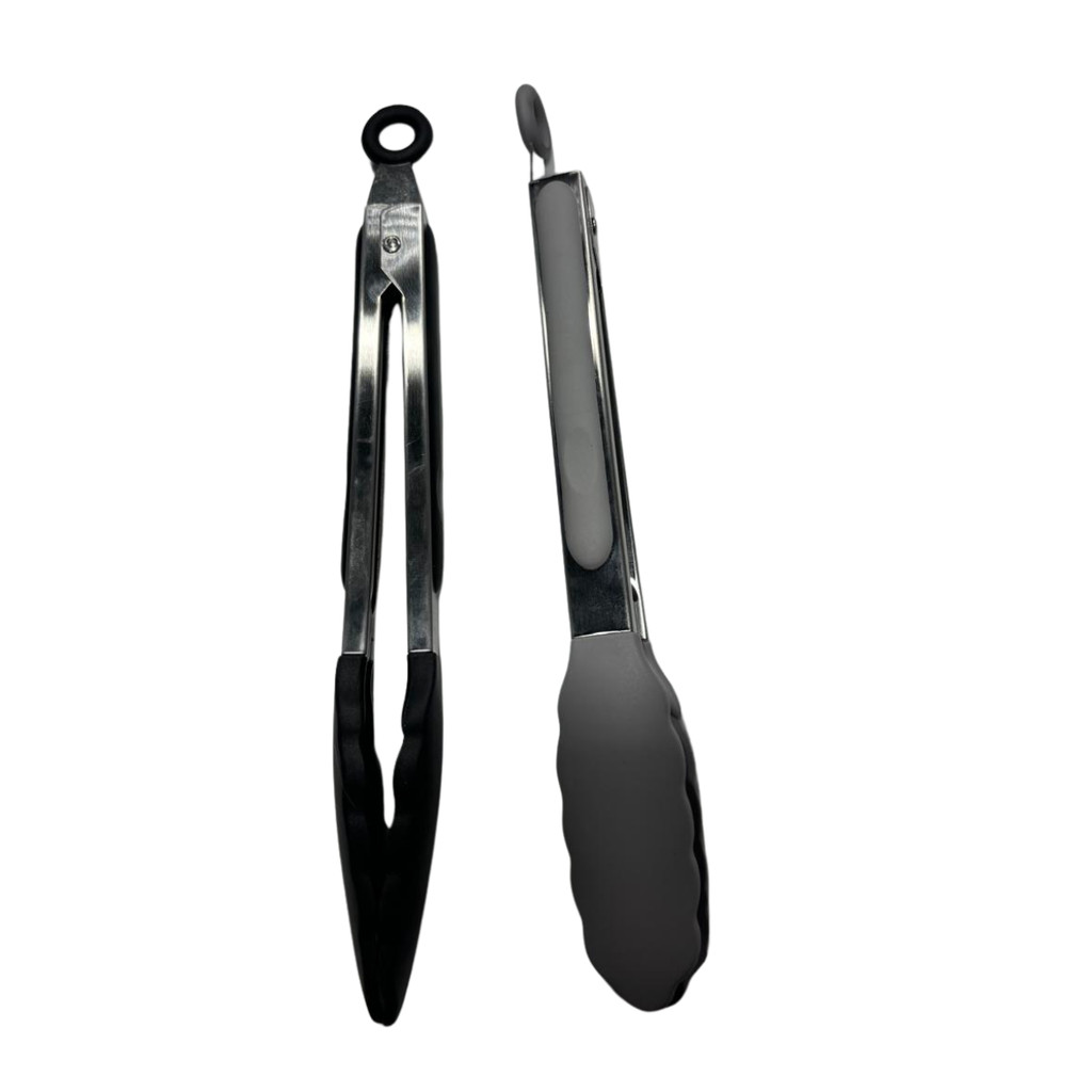 Pegador De Silicone e Inox Para Carne Churrasco Salada Cozinha
