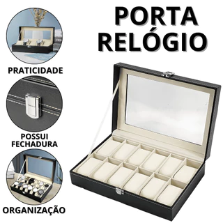 Porta Relógio Caixa Organizadora Para Relógios Organizador De Relógio Estojo Para Relógios