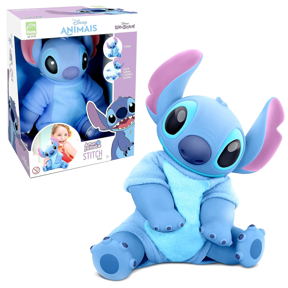 Boneco Lilo Stitch 33cm Original Presente Criança Namorada | Shopee Brasil
