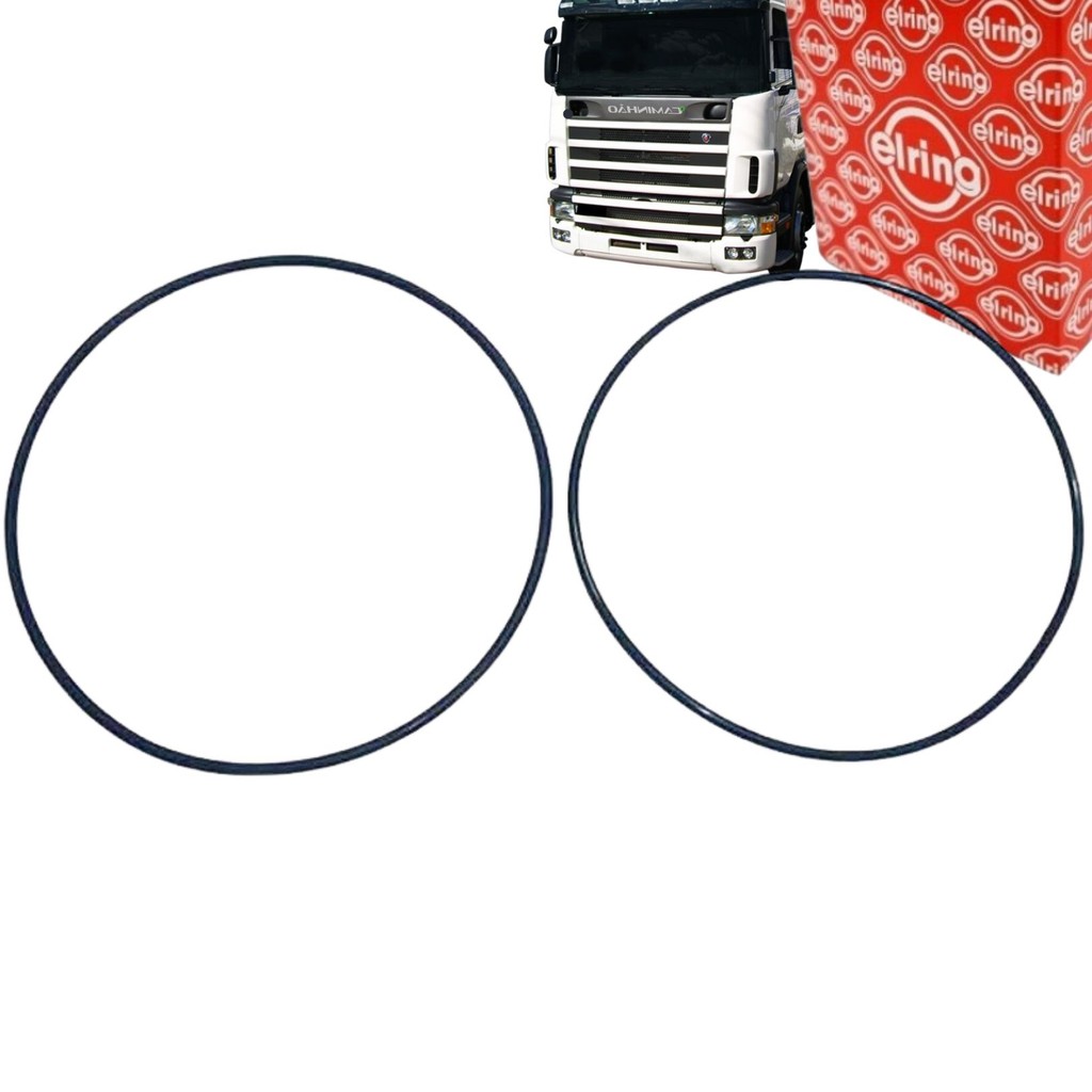 Jogo 2 Anel Vedação Camisa Motor para Scania 124 - Camisa 150mm