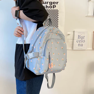 Mini Mochila ins Nicho Japonês Versão Coreana De Estudante Do Ensino Fundamental Impressa Pequena ba