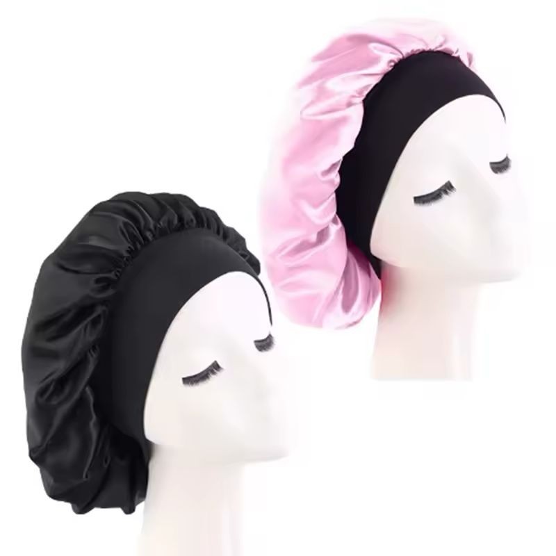 Kits Touca de Cetim com Faixa Toca de cetim seda touca para cabeça toca ...