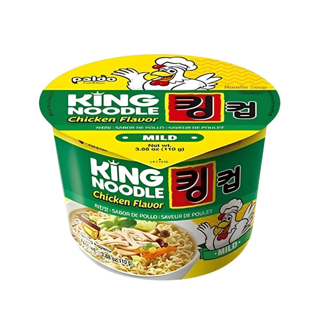 Macarrão Coreano Paldo King Noodle Chicken Sabor Frango Instantâneo - 110 gramas