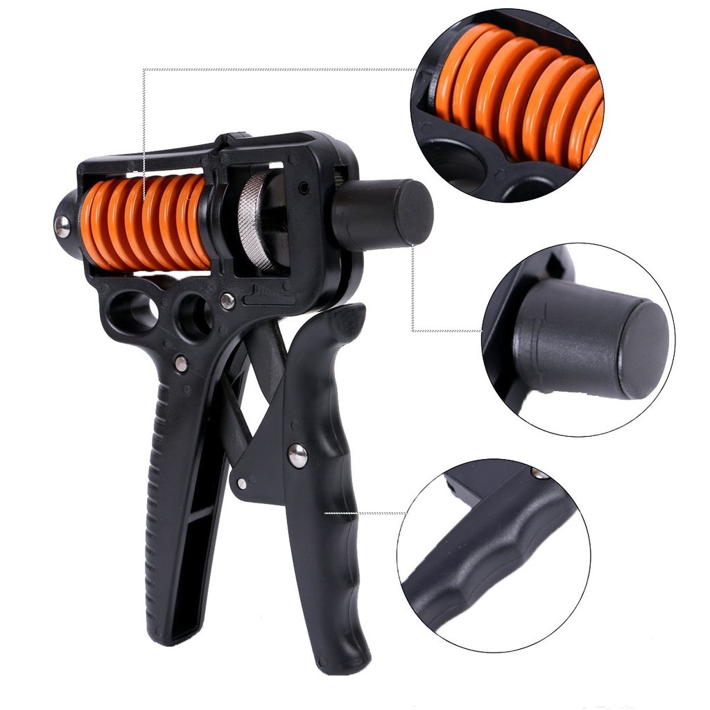 Hand Grip Metal 5-165 kg Resistente Fortalecedor Exercício Braço Antebraço Mola com Ajuste de Força