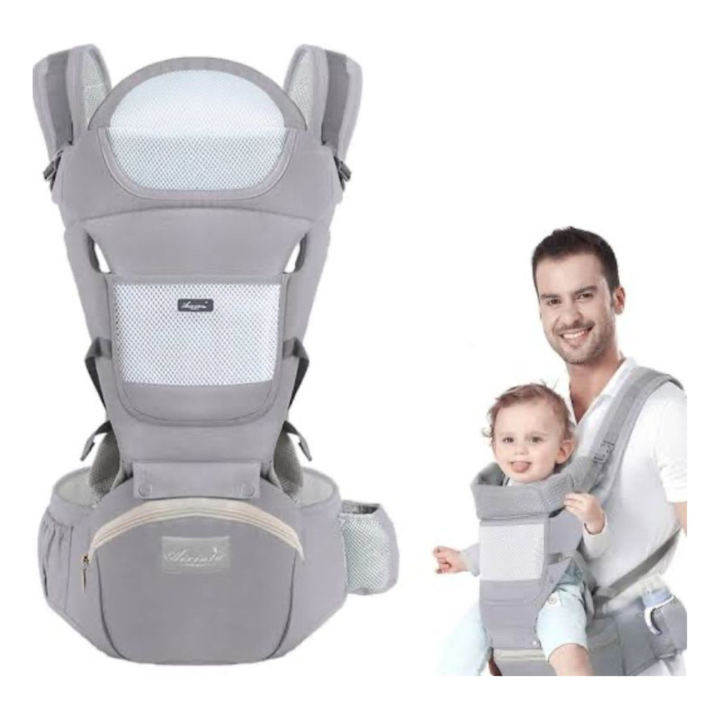 Canguru Para Bebe Confort Seguro C/ Apoio E Bolsa Ergonômico | Shopee ...