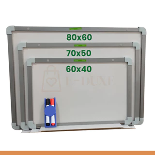 Lousa Quadro Escolar Branco Moldura MDF Aluminizado Souza