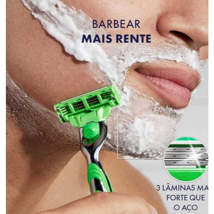 Aparelho de barbear Gillette Mach3 Sensitive Aloe Vera com 1 unidade  Gillette | Shopee Brasil