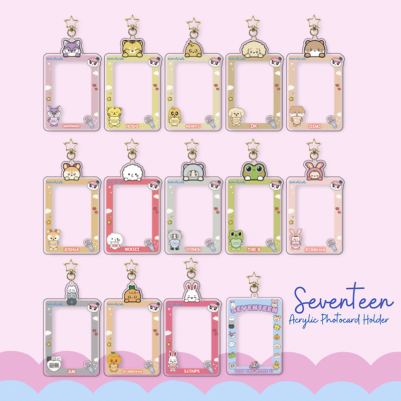 Porta-Cartões Fotográficos Em Acrílico Kpop Idol Seventeen