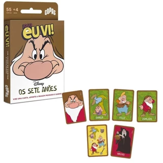 Jogo de Cartas Baralho Eu Vi Os Sete Anões Disney 36002 - Copag