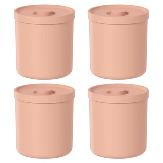 4x Lixeira de Banheiro 6 Litros OU Bold Laranja