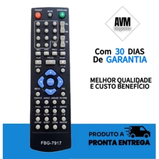 Controle Remoto Para DVD Tectoy DVT-F652 / C100 / C101 / C120 / F250 / F251 / - 7917
