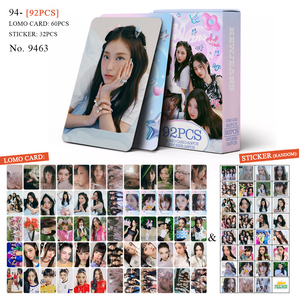 KPOP 92 Unidades/Caixa NEWJEANS Photocards SUPER NATURAL LOMO