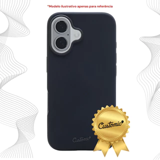 Capa iPhone 16 Plus - Capa Silicone Liquid Silicone com MagSafe (Preta)