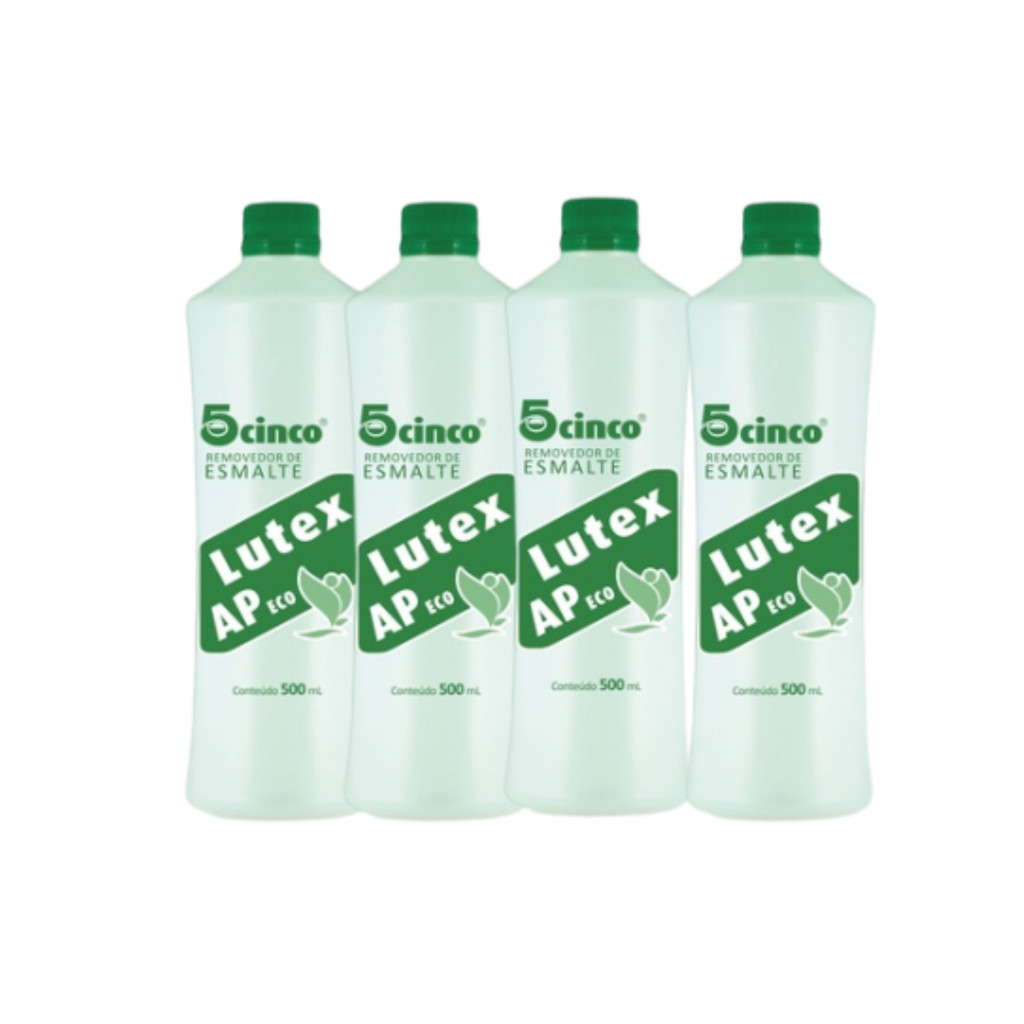 Kit Lutex Removedor de Esmalte 4 Unidades 500ml | Shopee Brasil