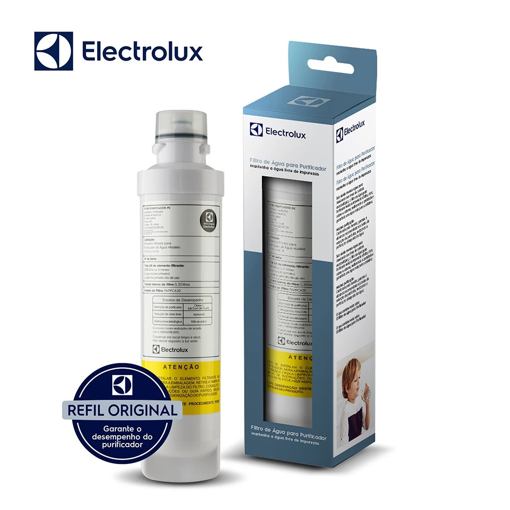 Filtro Refil Água para Purificador Electrolux Original PAPPCA40 PE11B PE11X PC41B PC41X PH41B PH41X