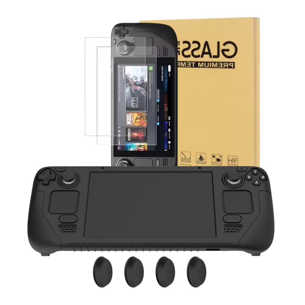 Capa de silicone Para Steam Deck + 2 Películas de vidro