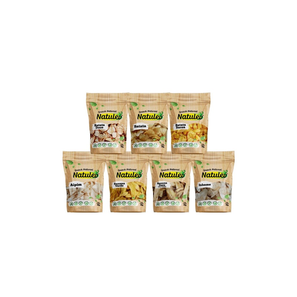 KIT 7 Snack Natural de 50g | Shopee Brasil