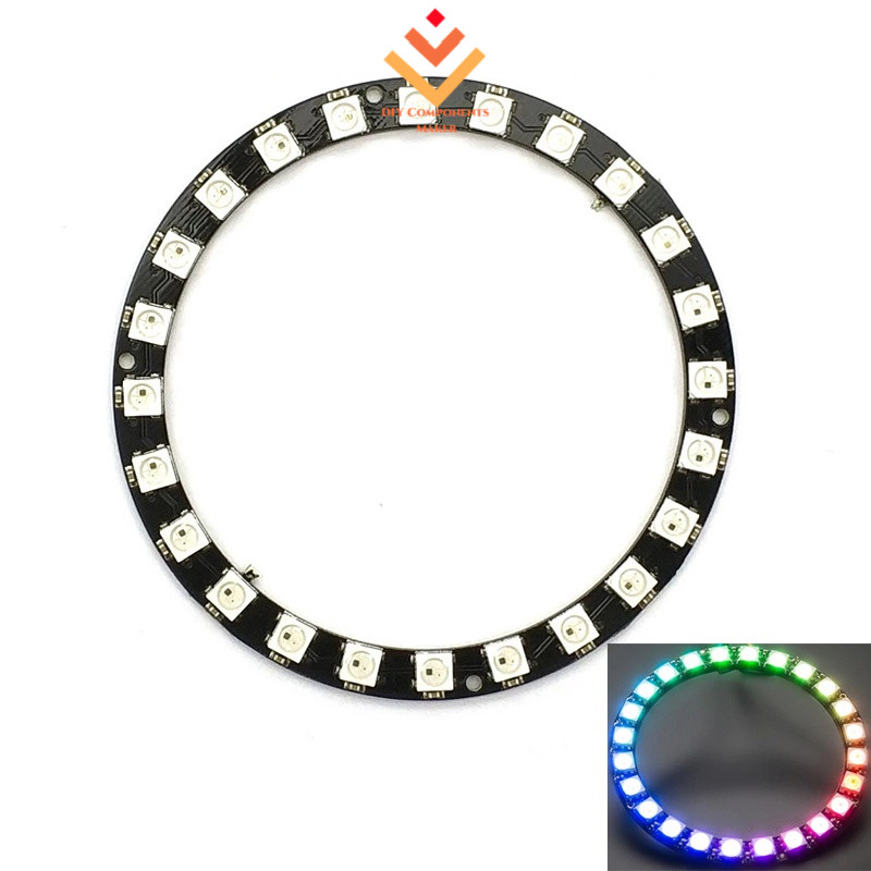 Anillo LED RGB De 24 Bits Con Chips WS2812B 5050 - Controladores Integrados, Ideal Para Proyectos DIY