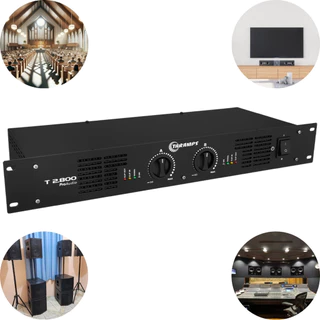 Amplificador Receiver Taramps T2800 800 Watts 2 Canais 4 Ohms Lançamento