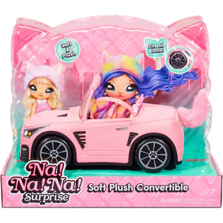 Na! Na! Na! Surprise Carro De Pelúcia Macia Conversível Rosa Gatinho 572411 - MGA
