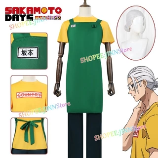 - JINN-XS-3XL SAKAMOTO DAYS Cosplay Traje Peruca Conjunto TARO Uniformes Acessórios Roupa Anime Festa Roleplay Outfit
