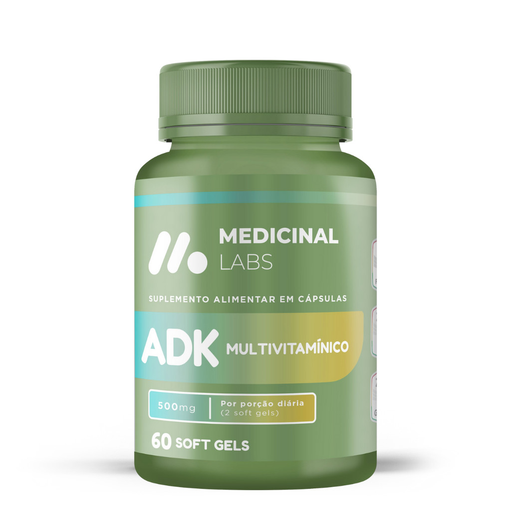 ADK MULTIVITAMINICO 500MG 60 SOFTGELS MEDICINAL LABS | Shopee Brasil
