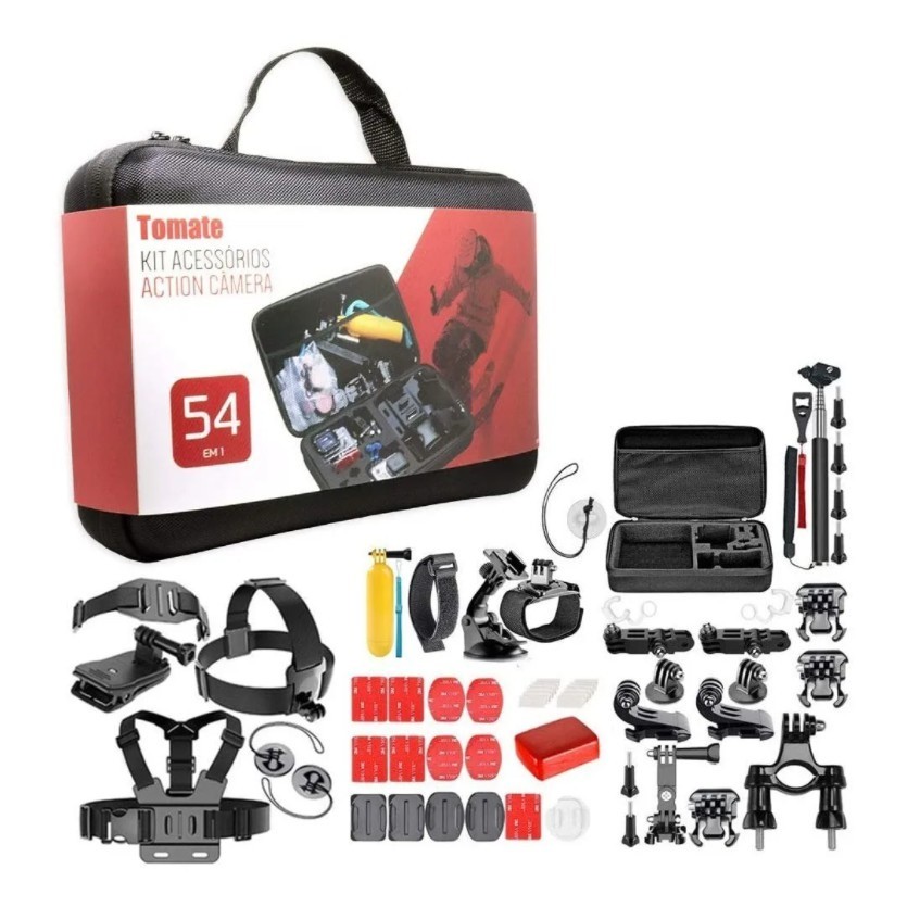 Kit 53 Acessórios Action Camera Gopro Hero 6 5 4 3 Mt-1100