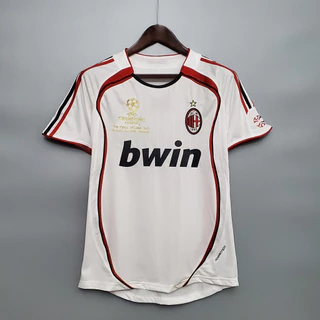 06-07 AC Milan Camisa De Futebol Retrô De Alta Qualidade PIRLO KAKA MALDINI 99 Ronaldo PG0Z