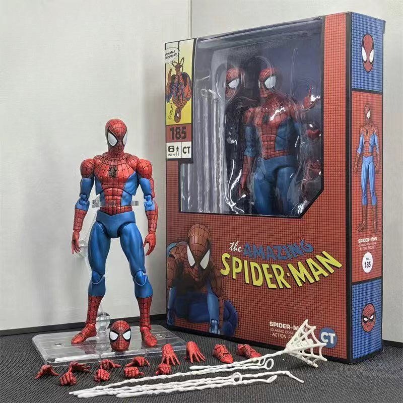 MAFEX No . 186 SCARLET SPIDER COMIC Ver Anime Spiderman Figura Modelo  Colecionável Brinquedos De Ação Presentes | Shopee Brasil