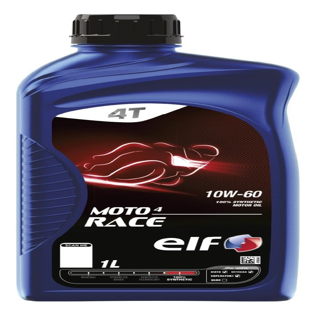 Óleo Para Moto 10w-60 Elf Moto 4 Race Sintético