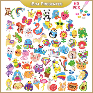 Kit Adesivos De Pintura Com Diamante Para Crianças Infantil Promoção Brinquedos De Adesivos Diy iBoa Presentes