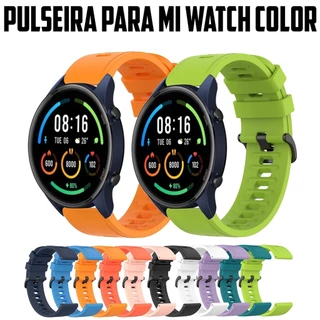 Pulseira De 22mm Compativel Com xiaomi mi watch color De Silicone ajustavel