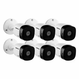 Kit 6 Câmeras Intelbras VHD 1230 B Full HD 1080p Bullet Visão Noturna de 30 metros IP67