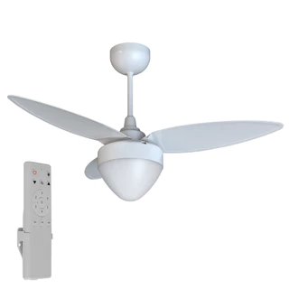 Ventilador de teto 3 pás Inverter com controle remoto branco - Aires