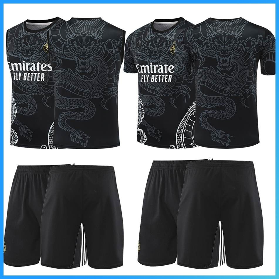 Dragão preto personalizado padrão time treinamento camisa nome número frase C41D