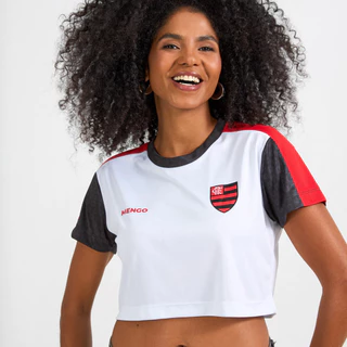 Camisa Cropped Flamengo Torcedor Feminina