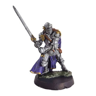 Miniatura RPG Paladino Humano Pintada Recgar Personagem Herói Metal D&D Pathfinder