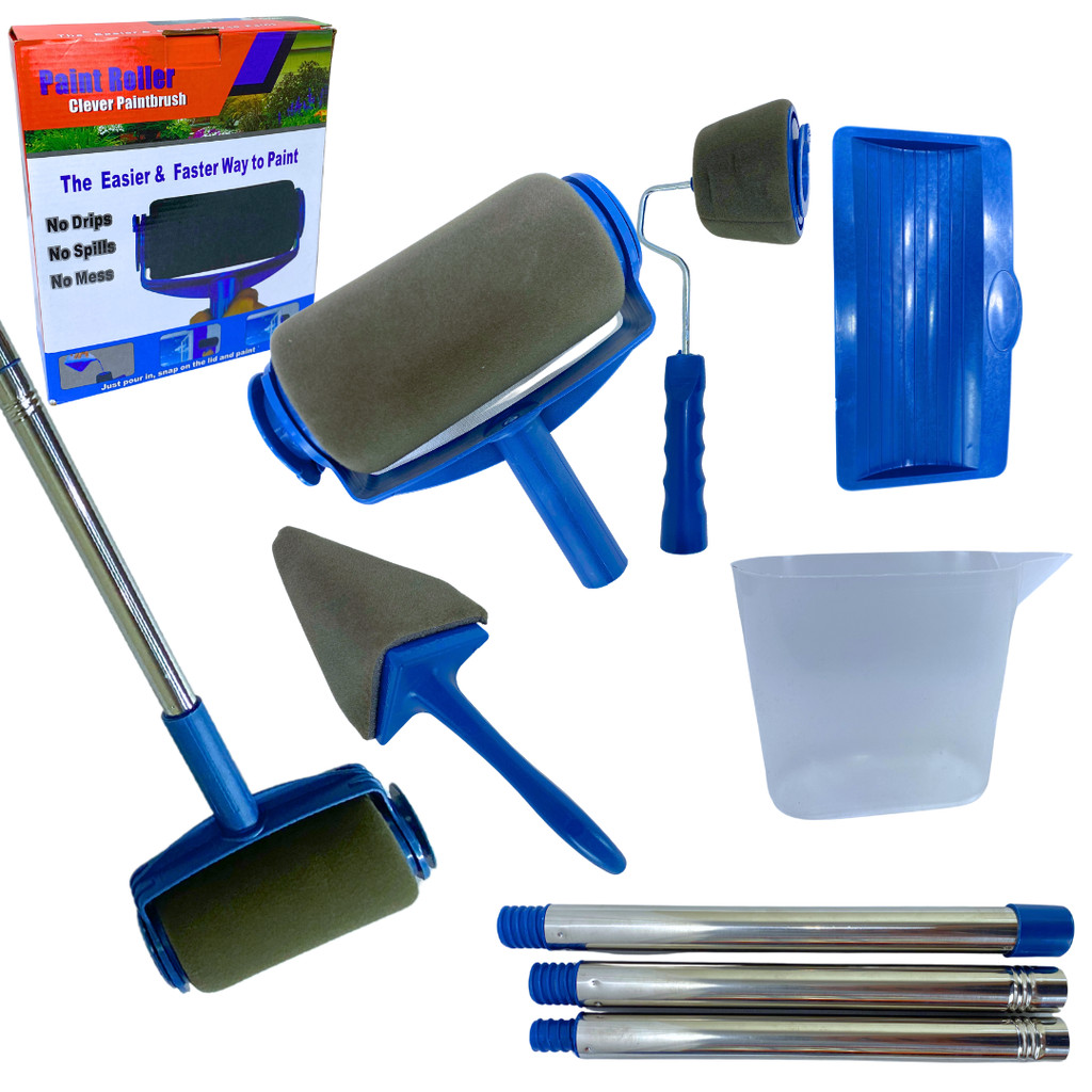 Kit Rolo Inteligente Para Pintura Sem Sujeira Pinta Fácil C/8 PCS ...