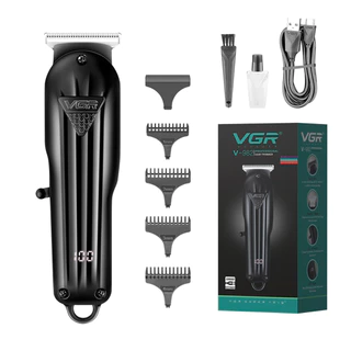 Máquina De Cortar Cabelo Bivolt Ecrã Led Lâmina Em T 600mah