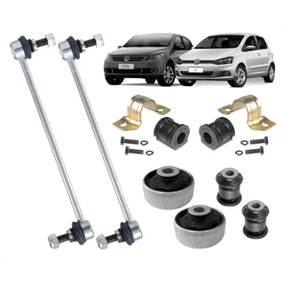 Kit Bieleta Bucha Da Barra Estabilizadora E Bandeja Gol Voyage G5 G6 Fox Spacefox