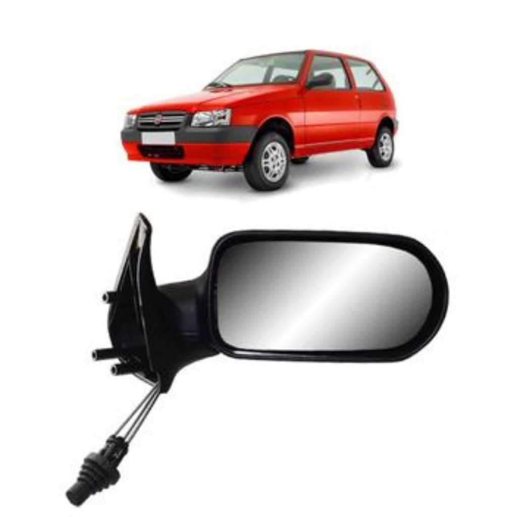Espelho Retrovisor Fiat Uno Fire Flex 2P Com Controle Lado Direito ...